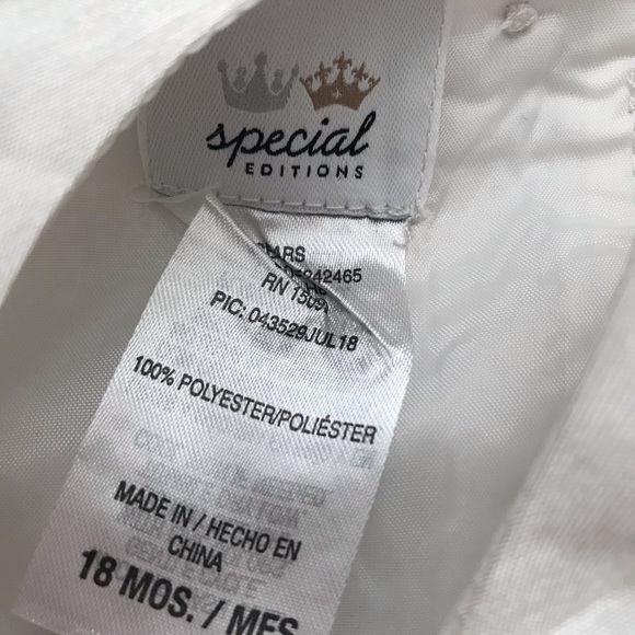 White and gold toddler dress - Picture 4 of 5